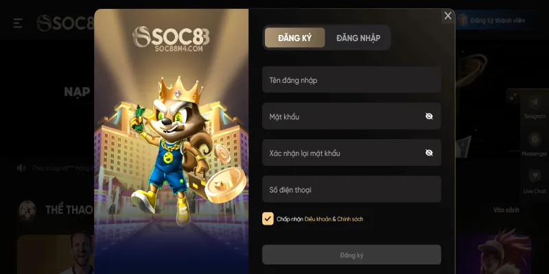 Chi tiết các bước đăng ký đăng nhập Soc88 tiện lợi và nhanh chóng Hướng dẫn đăng nhập